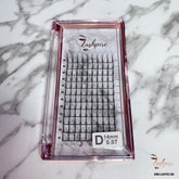 D CURL 0.07mm SINGLE LENGTH Pro-made 6D Volume Fans Lash Tray - Lashpire